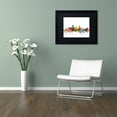 thumbnail image 3 of Trademark Fine Art 'Miami Florida Skyline' Canvas Art by Michael Tompsett, Black Matte, Black Frame, 3 of 4