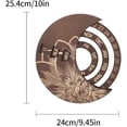 thumbnail image 3 of Wooden Wall Calendar Round Monthly Calendar Perpetual Calendar Adjustable (brown) (1pc), 3 of 5