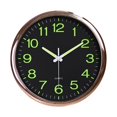 thumbnail image 2 of Reloj de pared luminoso BLESIY Negro, Luz de noche, Relojes colgantes que No hacen tictac, Relojes de Cocina silenciosos, 2 of 8