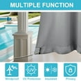 thumbnail image 4 of Eurhowing Outdoor Curtains for Patio Waterproof, Privacy & UV Protection Curtains with Grommet, Outside Curtains for Porch, Gazebo, Backyard, 1 Panel, 52x94 inch, Light Gray, 4 of 10