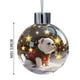 thumbnail image 3 of Adornos Navideños de Nieve para Perros | Bola de Cristal con Figuras de Cachorros con Gorro de Papá Noel | Varias Razas, Incluyendo Pastor Alemán, Chihuahua y Corgi | Decoración Colgante para Árbol d, 3 of 6