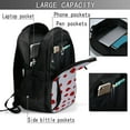 thumbnail image 4 of Balery Ladybug Mochila con carga USB para hombre y mujer - Mochila impermeable y antirrobo para portátil con puerto USB para viajes, trabajo, estudios y universidad, 4 of 7
