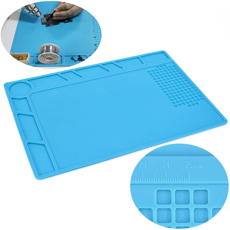 Heat Resistant Tool Pad Mat Multifunction Soldering Station Insulation Silicone 