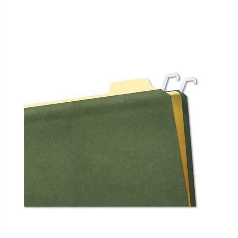 Hanging File Folders with Innovative Top Rail, Legal Size, 1/4-Cut Tabs, Standard Green, 20/Pack Hanging File Folders with Innovative Top Rail, Legal Size, 1/4-Cut Tabs, Standard Green, 20/Pack
