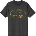 thumbnail image 2 of Batman Logo Bat Signal Men's Charcoal Tee Shirt T-Shirt-Small, 2 of 3