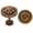 Renaissance Gold, variant on Urbanest Medallion Curtain Holdback – Elegant Drapery Tieback, Farmhouse Drapery Hardware for Stylish Window Treatments, 1 Piece, Burnt Gold