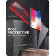thumbnail image 2 of iPhone Xs MAX Case,[ Military Grade ] with [ Glass Screen Protector] 15ft. Drop Tested Protective Case | Kickstand | Compatible with Apple iPhone Xs MAX Case 6.5 inch -Red, 2 of 7