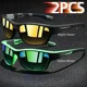 thumbnail image 1 of Typpkmm /Fashion Vintage Cycling Fishing Sports Sunglasses Men Women Running Classic Mountaineering Unisex Sun Glasses Uv400 Eyewear 3PCS, 1 of 7