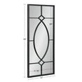 thumbnail image 6 of Kate and Laurel Bakersfield Farmhouse Wall Mirror, 13 x 30, Black, Traditional Metal Framed Mirror for Wall, 6 of 8