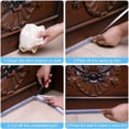 thumbnail image 4 of Adhesive Door Bottom, 5M x 3.5CM Soft Silicone Adhesive Sealing Strip Waterproof Noise Insulation for Door Window Anti Mouse Ant Cockroach Insects (Transparent),Versailles, 4 of 5