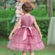 thumbnail image 3 of Vestido de novia con forma de pastel de flores para niños de tamaño pequeño y mediano de Europa y Estados Unidos, vestido de princesa, vestido de pasarela, vestido corto de alta gama para, 3 of 6