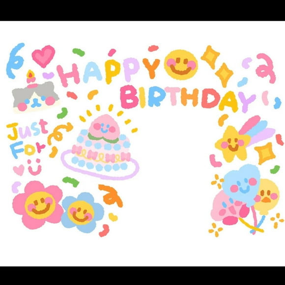 Mikilon Ins Happy Birthday Projection Atmosphere Cake Projector Lamp Projector Holiday Gift