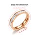 thumbnail image 2 of Anillo de eternidad de titanio de 0.157 in para mujer, circonita cúbica, aniversario, boda, compromiso, tamaño 5 – 8, 2 of 6
