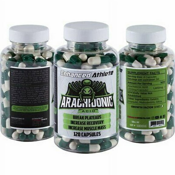 Enhanced Athlete Arachidonic Acid 350mg – Muscle Growth & Recovery Supplement – 120 Capsules