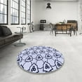 thumbnail image 4 of Ahgly Company Machine Washable Indoor Rectangle Transitional Lavender Blue Area Rugs, 2' x 5', 4 of 7