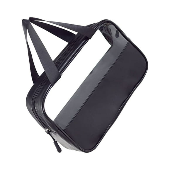 Bolsa de maquillaje impermeable y Transparente Minnieouse para viajar negro Talla mediana