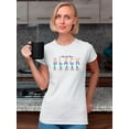 thumbnail image 2 of More Love Please Tassels Shaped T-Shirt Women -Image by Shutterstock, Female XX-Large, 2 of 4