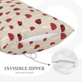 thumbnail image 4 of Haiem Pillowcase for Hair and Skin Queen - Ladybug With Mushroom Printed Soft Pillowcase with Envelope Closure-14"x20", 4 of 8