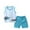 Blue, variant on Dezsed Toddler Baby Boys Outfits Baby Summer Cute Printed Round Neck Short Sleeve T-Shirts Tops Shorts 2Pcs Clothes Set Blue 4-5 Years