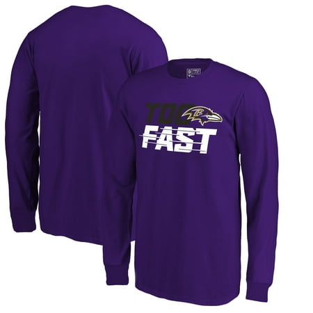 Baltimore Ravens Fanatics Branded Youth Too Fast Long Sleeve T-Shirt - Purple