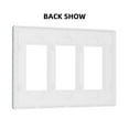 thumbnail image 2 of Wolfs Switch Cover Decorative Wall Plate 3-Gang Screwless Standard Size, 2 of 5