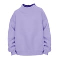 thumbnail image 3 of Jalioing Mock Neck Sweatshirt for Kids Casual Fashion Solid Color Long Sleeve Pullover Fall Winter Tops for Boys Girls, 3 of 9