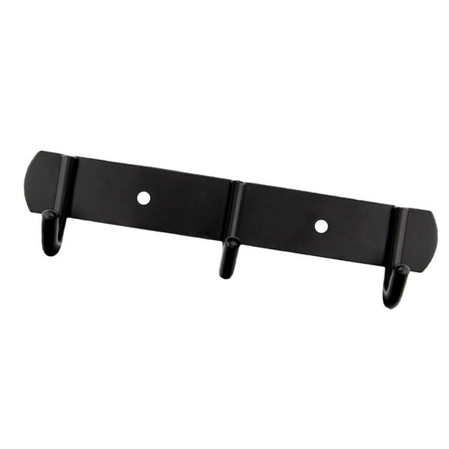 Perchero de pared con ganchos para entrada, baño y armario, de acero inoxidable. 3 ganchos
