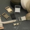thumbnail image 3 of CRAFTME STUDIO 2 Inch Metal Quick Side Release Buckle Webbing Bag Clip for Flat Lock Belt Straps, Backpacks and Collars, 1 Pack (Gold), 3 of 6