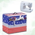 thumbnail image 4 of HELLHERO Patriotic Stars Stripes Sewing Machine Carrying Cover with Pockets for Extra Accessories Storage Pocket Foldable Reusable Lightweight, 4 of 8