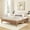 Oak Textured Pecan, variant on Now Furniture Queen Bed Frame, Wooden Platform Bed, Textured Pecan