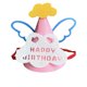 thumbnail image 2 of Sombrero de cumpleaños – tela nube de peluche Pentagram, azul ajustable, rosa y azul cielo, decoración reutilizable para adultos, gorra festiva de cono, 12x16,5 cm, pack de 1, 2 of 6