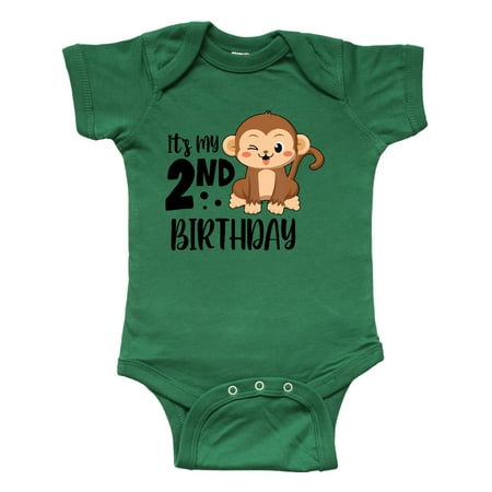 

Inktastic Monkey Its My 2nd Birthday Gift Baby Boy or Baby Girl Bodysuit