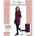 thumbnail image 5 of Jessica Simpson Women's Jacket - Waterproof Softshell Raincoat, Ruffle Back (Size S-XL), 5 of 7