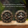 thumbnail image 2 of Steampunk Metal Wall Clock Vintage Gear Design 10-Inch Silent Wooden Wall Clock, Battery Operated (AA Batteries Not Included), Artistic Home Decor, 2 of 7