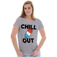 thumbnail image 3 of Retro Chill Out Food Pun Popsicle Men's Graphic T Shirt Tees Brisco Brands S, 3 of 4