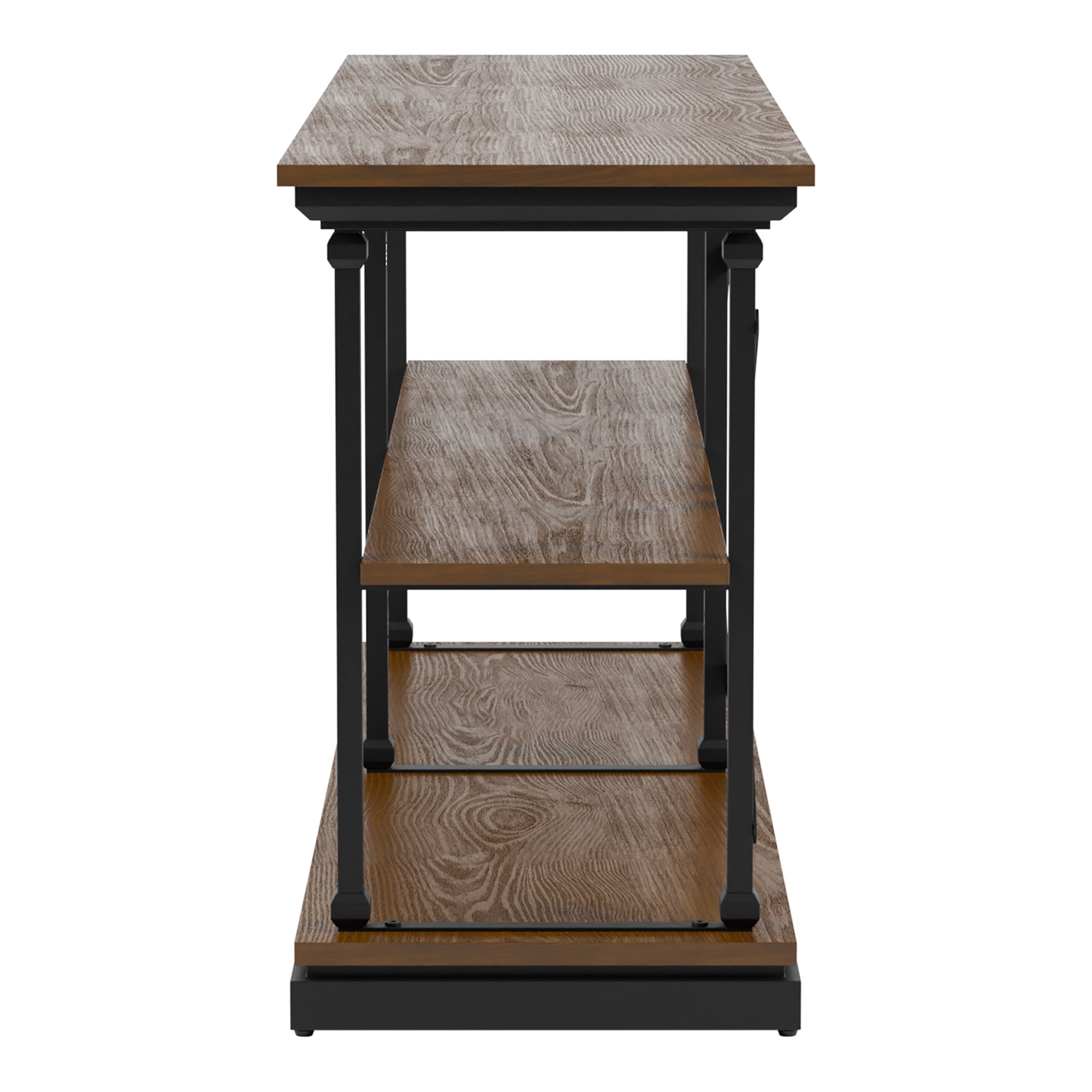 Furniture of America Laem 2-Shelf Console Table, Dark Oak