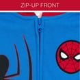 thumbnail image 4 of Marvel Spider-Man Fleece Zip Up Cosplay Hoodie Logo Toddler to Big Kid, 4 of 5
