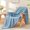 Blue, variant on Camel Throw Blanket for Couch and Bed- Super Soft and Warm 3D Checkered Fluffy Fuzzy Fleece Blanket, Luxurious Plush Cozy Blanket for Room Decor Spring, 50x60 inches