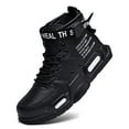 thumbnail image 3 of AHICO Mens Lightweight Walking Shoes Stylish High Top Shoes with Zipper Athletic Casual Shoes for Man, 3 of 4