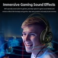 thumbnail image 4 of Casque de Jeu Filaire avec Lumière LED et Microphone à Réduction de Bruit, Compatible avec PS4 PS5 Ordinateurs Portables IPad Ordinateur, 4 of 9