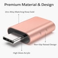 thumbnail image 3 of YYhl 2 Pack USB to USB C Adapter-USB C Male to USB3 Female Adapter Compatible with More Type C and Thunderbolt 3 Devices-Gold, 3 of 8