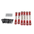thumbnail image 5 of RC Car Links AR330446 Adjustable Linkage Turnbuckle Shock Absorption Replaceable Tie Pull Rods Turnbuckle Remote Control Part Accessories Replacement for Granite 4X4 Red, 5 of 5