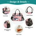 thumbnail image 3 of Ckdifva Whales and Snow Cooler Bag Cooler Cooling Tote Lunch Bag Lunch Box Front Pocket with Shoulder Strap, 3 of 6
