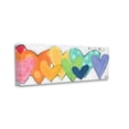 thumbnail image 3 of Stupell Industries Patterned Hearts So Loved Painting Gallery Wrapped Canvas Print Wall Art, Design by Alli Rogosich, 3 of 7
