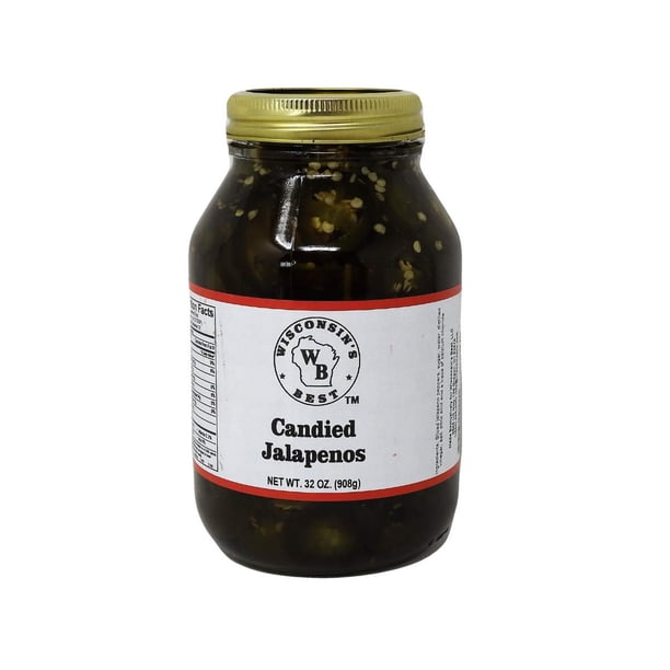 Candied Jalapenos 64oz 2 32oz Jars Wisconsin S Best Specialties Sliced Jalapeno Medallions Of Sa Weet Heat Add Condiments And Toppers To All Your Mealtime Snacks Cheese And Cracker Favorites Walmart Com Walmart Com