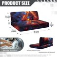 thumbnail image 7 of Uorisanigo 2 Set RV Dinette Cushion Covers Washable Fire Wolf Sofa Chair Cover Camper Couch Cushion Slipcovers RV Accessories for Inside Stretchable Fabric Replacement, 7 of 7