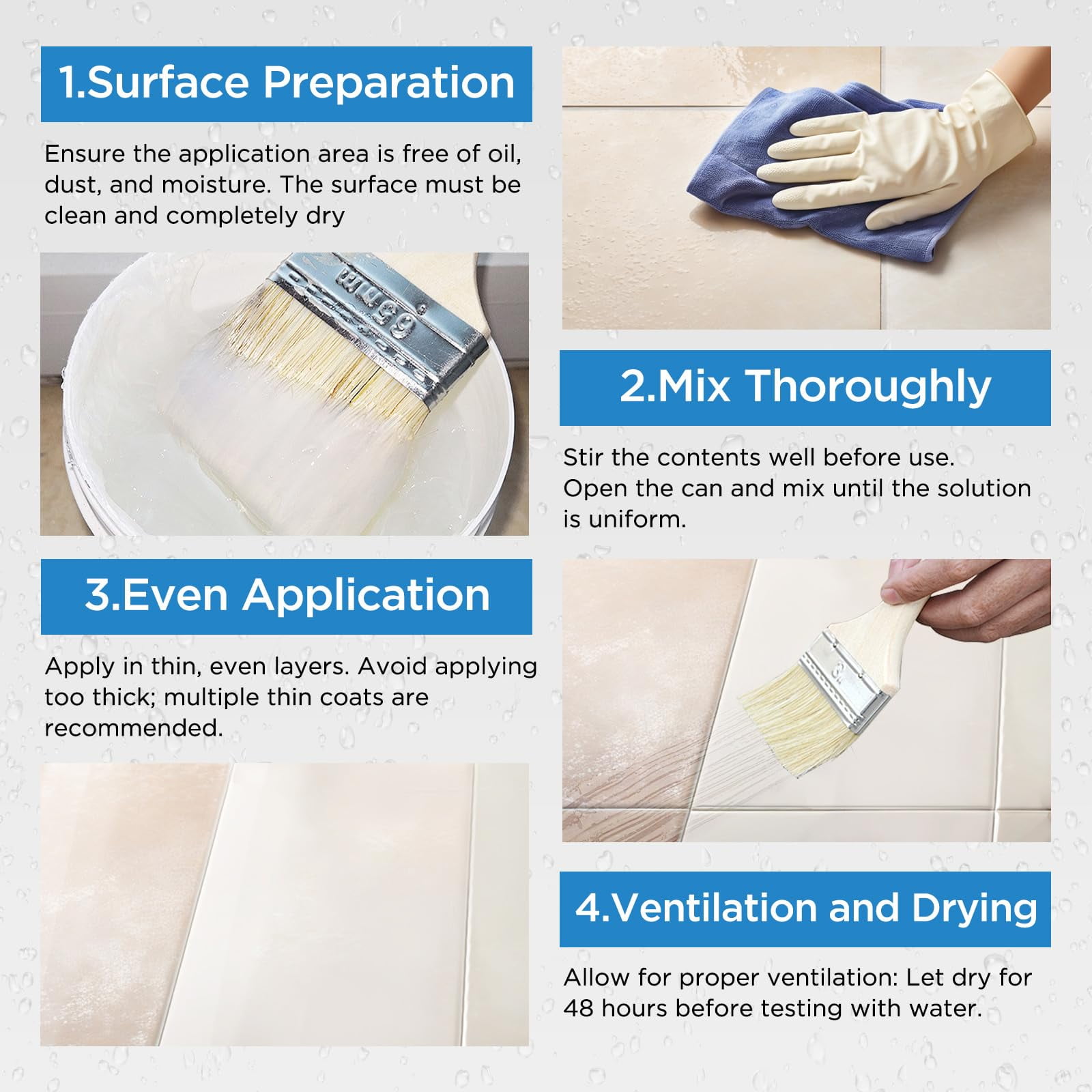 60oz Water-Based Primer Paint - Low Odor, Stain Resistant Metal Primer, Easy to Use, Penetrating & Alkali Resistant, Eco-Friendly for Home & Professional Renovation Surface Prep,Transparent