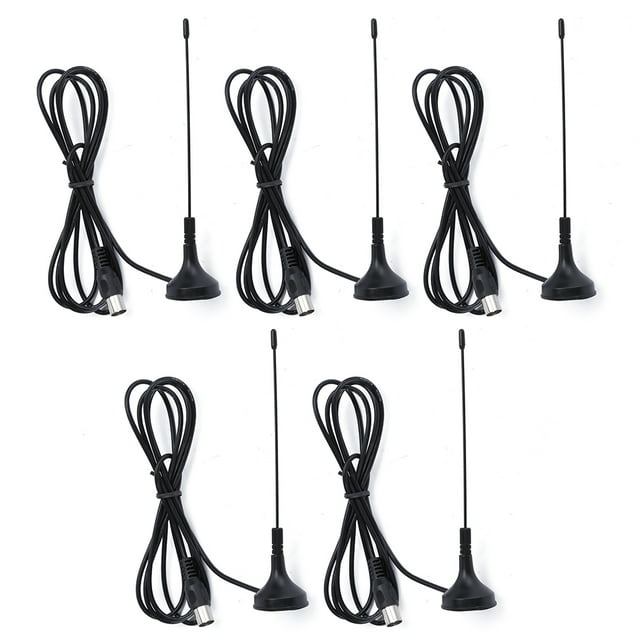 Antena DV T (5 piezas/juego), antena de TV VHF UHF de 5 dBi, antena DV THDTV resistente y robusta