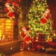 thumbnail image 5 of Adorno de Papá Noel con escalera | Figura navideña con música y cuerda | Decoración navideña para el árbol de Navidad, regalo para niños, hogar, chimenea, jardín, decoración de temporada, 5 of 7