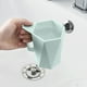 thumbnail image 4 of Taza de cepillado con asa de viaje geométrica para el hogar de 4 piezas - Verde menta Adepaton CPB-DE-WX534-1, 4 of 4